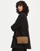 CALVIN KLEIN Дамска чанта Emblem Aop Jacquard Camera Bag LV04F3533G Кафяв