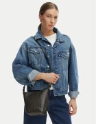 CALVIN KLEIN Дамска чанта Emblem Aop Sm Bucket Crossbody LV04F3506G Черен