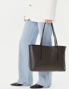 CALVIN KLEIN Дамска чанта Emblem Aop Tote W/ Pouch LV04F3266G Черен