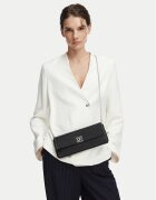CALVIN KLEIN Дамска чанта Emblem Hw Pebble Clutch LV04F3740G Черен