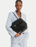 CALVIN KLEIN Дамска чанта Emblem Hw Pebble Satchel LV04F3494G Черен