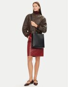 CALVIN KLEIN Дамска чанта Line Lthr Mini Tote 32 LV04F3002G Черен