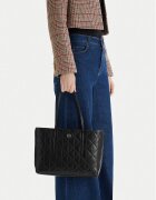 CALVIN KLEIN Дамска чанта Quilted Small Tote LV04F3325G Черен