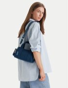 CALVIN KLEIN Дамска чанта Webbing Strap Canvas Pocket Bag LV04F3464G Син