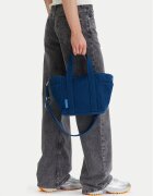 CALVIN KLEIN Дамска чанта Webbing Strap Canvas Small Tote LV04F3384G Син