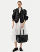 CALVIN KLEIN Дамска чанта Woven Medium Carryall LV04F3548G Черен