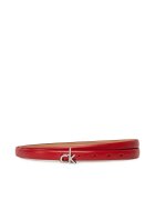 CALVIN KLEIN Дамски колан Ck Buckle Skinny Belt 1.5 K60K612932 Червен