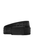 CALVIN KLEIN Детски колан Calvin Logo Canvas Belt IU0IU00667 Черен