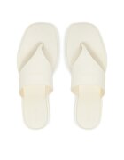 CALVIN KLEIN Джапанки Toepost Tpu Slide HW0HW02836 Екрю