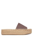 CALVIN KLEIN Еспадрили Flatf Espa Mule Nub Mg HW0HW02890 Кафяв