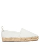 CALVIN KLEIN Еспадрили Oblique Espadrille Canvas HW0HW02931 Бял