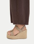 CALVIN KLEIN Еспадрили Wedge Espad 70 Webbing Lth HW0HW02901 Бежов