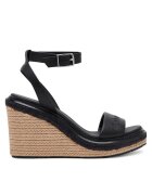 CALVIN KLEIN Еспадрили Wedge Sandal 70 - He HW0HW02376 Черен