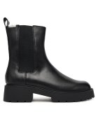 CALVIN KLEIN JEANS Боти тип челси Combat Mid Chelsea Boot Hw Lth YW0YW01869 Черен