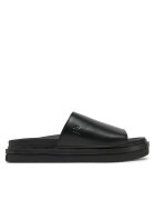 CALVIN KLEIN JEANS Чехли Flat Molded Sandal Slide YW0YW01710 Черен