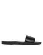 CALVIN KLEIN JEANS Чехли Flat Sandal Slide Mg YW0YW01697 Черен