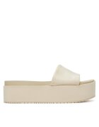 CALVIN KLEIN JEANS Чехли Flatform Sandal Slide In Nylon YW0YW01791 Екрю