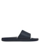 CALVIN KLEIN JEANS Чехли Slide Rubber Neoprene Text YM0YM01234 Тъмносин