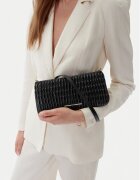 CALVIN KLEIN JEANS Дамска чанта Rouched Zip Top Bag LV04K3090G Черен