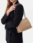 CALVIN KLEIN JEANS Дамска чанта Sculpted Chain Shoulder Bag LV04K3163G Бежов