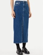 CALVIN KLEIN JEANS Дънкова пола J20J224531 Тъмносин Straight Fit