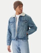 CALVIN KLEIN JEANS Дънково яке 90s Sherpa LV04RD737G Regular Fit