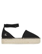 CALVIN KLEIN JEANS Еспадрили Flatform Espadrille Sling Mg YW0YW01735 Черен