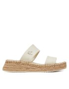 CALVIN KLEIN JEANS Еспадрили Sporty Rope Mg Lth Webbing YW0YW01704 Бежов