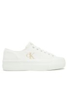 CALVIN KLEIN JEANS Гуменки Vulc Flatform Low Cv Mg YW0YW01763 Бял