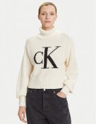 CALVIN KLEIN JEANS Поло LV047D349G Екрю Loose Fit