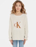 CALVIN KLEIN JEANS Пуловер Monogram IG0IG02259 Екрю Regular Fit