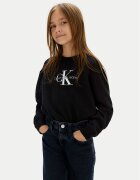 CALVIN KLEIN JEANS Пуловер Monologo IG0IG02830 M Черен Regular Fit