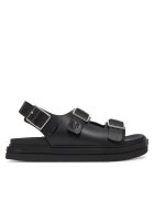 CALVIN KLEIN JEANS Сандали Flat Molded Sandal Buckle YW0YW01785 Черен