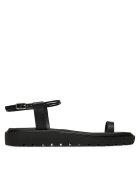CALVIN KLEIN JEANS Сандали Rope Toe Post Sandal Lth Mg YW0YW01893 Черен
