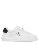 CALVIN KLEIN JEANS Сникърси Chunky Cupsole Ru Patch Lth Wn YW0YW01846 Бял
