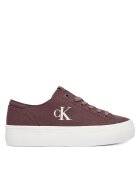 CALVIN KLEIN JEANS Сникърси Vulc Flatform Low Canvas Mg YW0YW01763 Бордо