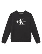 CALVIN KLEIN JEANS Суитшърт Monogram IU0IU00675 D Черен Regular Fit