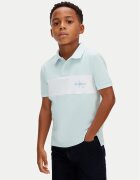CALVIN KLEIN JEANS Тениска с яка и копчета Monologo LVCKSJB28B Regular Fit