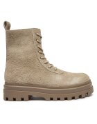 CALVIN KLEIN JEANS Туристически oбувки Lugged Lace Zip Boot Oxf Hr Su YM0YM01068 Бежов