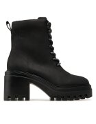 CALVIN KLEIN JEANS Зимни обувки Chunky Heeled Zip Boot Lth YW0YW01548 Черен