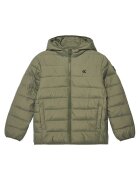 CALVIN KLEIN JEANS Зимно яке Inst Logo IB0IB02174 D Зелен Regular Fit