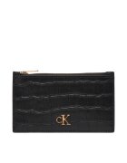 CALVIN KLEIN Калъф за кредитни карти Ck Croc 6 Cc Cardcase LV04F1094G Черен