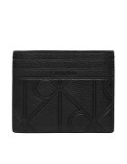 CALVIN KLEIN Калъф за кредитни карти Xl Emblem Aop Emboss Card Case LV04D1174G Черен