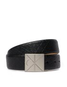 CALVIN KLEIN Колан Emblem Plaque W/ Aop 35Mm Adj LV04D7082G Черен
