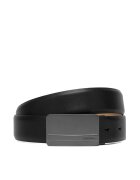 CALVIN KLEIN Колан Metal Logo Plaque 35Mm Adj LV04D7149G Черен