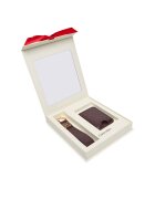 CALVIN KLEIN Комплект калъф за карти и ключодържател LV04F1101G Бордо