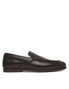CALVIN KLEIN Лоуфъри Low Prof Loafer Txt Lth HM0HM02175 Тъмнокафяв