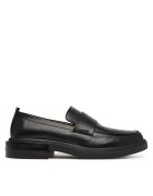 CALVIN KLEIN лоуфъри с дебела подметка Cupped Band Loafer Lth HM0HM02065 Черен