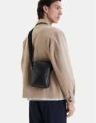 CALVIN KLEIN Мъжка чантичка Emblem Aop Coated Slim Reporter LV04D3334G Черен