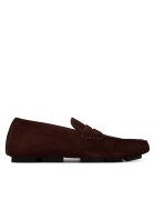 CALVIN KLEIN Мокасини Square Driver Suede HW0HW02844 Бордо